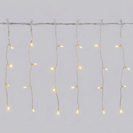Aigostar - LED outdoor Christmas string lights 300xLED/8 functions 18x0,4m IP44 warm white