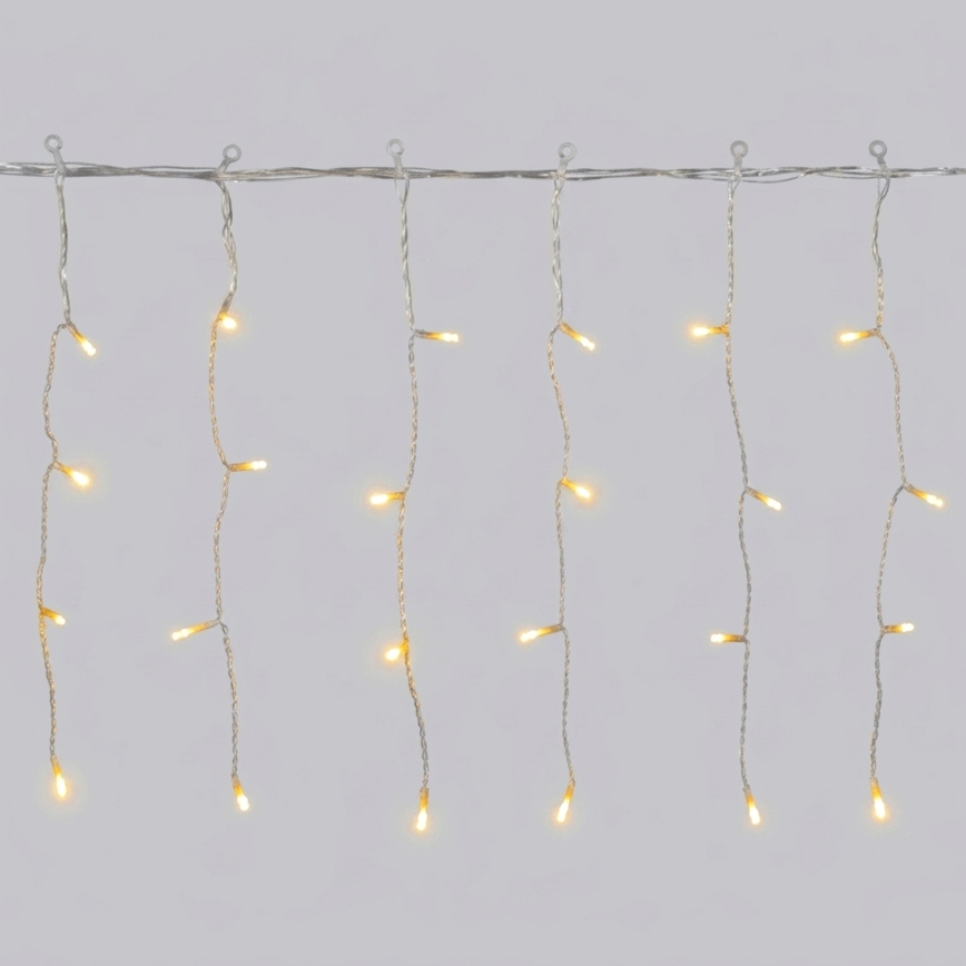 Aigostar - LED outdoor Christmas string lights 300xLED/8 functions 18x0,4m IP44 warm white