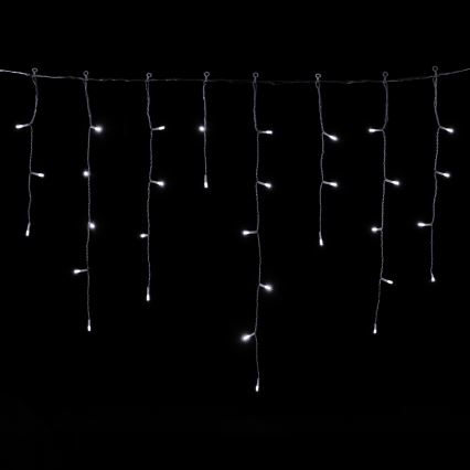 Aigostar - LED Outdoor Christmas String Lights 300 LEDs / 8 functions 3 x AA 18 x 0.6 m IP44 Cool White