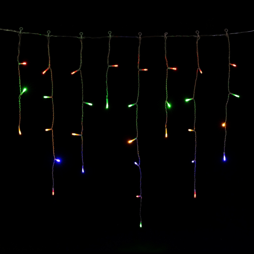 Aigostar - LED Outdoor Christmas string lights 300xLED/8 lighting modes 3xAA 18x0,6 m IP44 multicolor