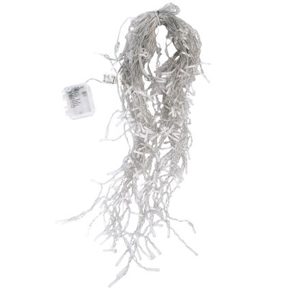 Aigostar - LED Outdoor Christmas string lights 300xLED/8 lighting modes 3xAA 18x0,6 m IP44 multicolor