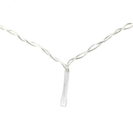 Aigostar - LED Outdoor Christmas String Lights 300xLED/8 functions 3xAA 6x2m IP44 cool white