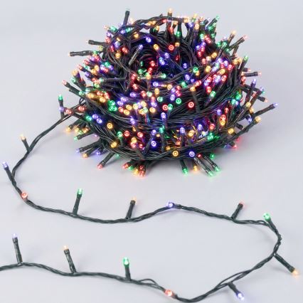 Aigostar - LED Outdoor Christmas String Lights 50 LEDs/8 modes 8 m IP44 multicolor