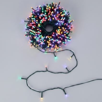 Aigostar - LED Outdoor Christmas String Lights 50 LEDs/8 modes 8 m IP44 multicolor