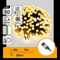 Aigostar - LED Outdoor Christmas String Lights 50 LEDs / 8 Modes, 8m, IP44, Warm White