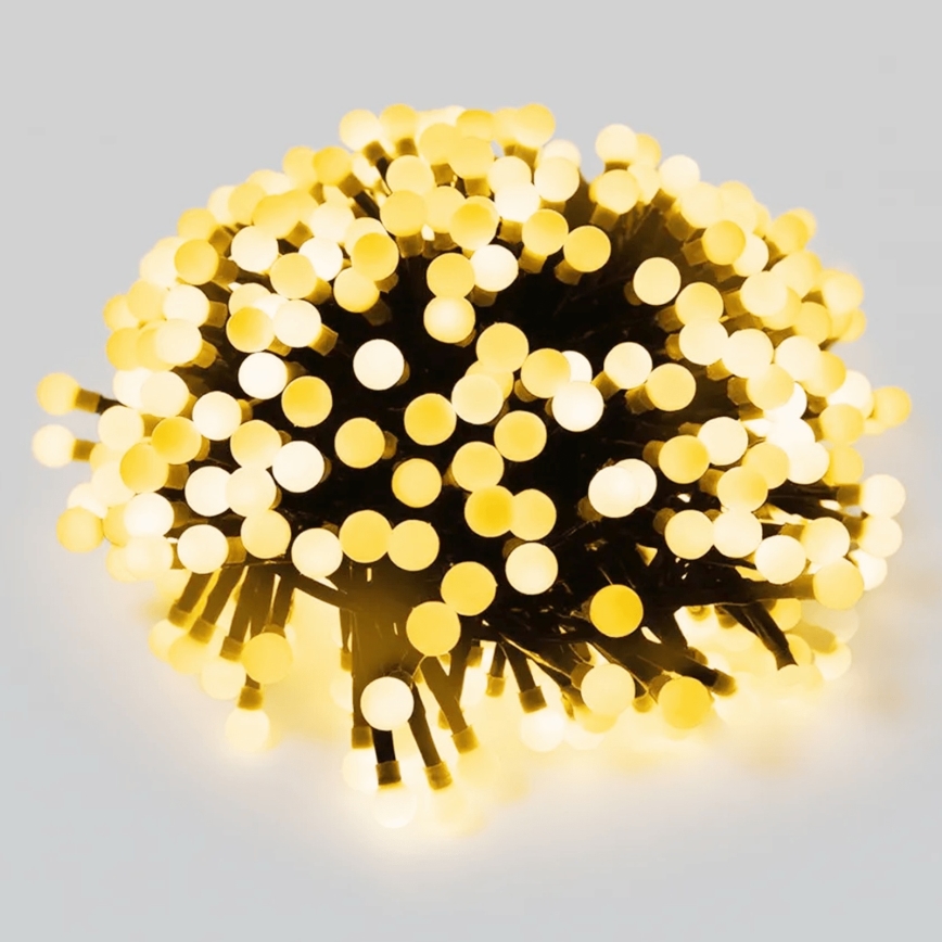 Aigostar - LED Outdoor Christmas String Lights 50 LEDs / 8 Modes, 8m, IP44, Warm White