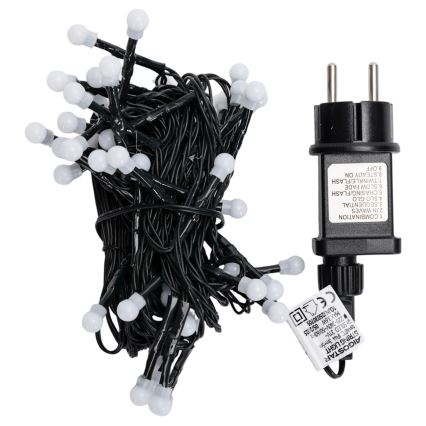 Aigostar - LED Outdoor Christmas String Lights 50 LEDs / 8 Modes, 8m, IP44, Warm White