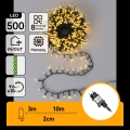 Aigostar - LED Outdoor Christmas String Lights 500 LEDs / 8 modes, 13 m, IP44, warm white