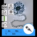 Aigostar - LED Outdoor Christmas String Lights 500xLED/8 functions 13m IP44 cool white