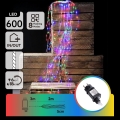 Aigostar - LED Outdoor Christmas String Lights 600xLED/8 functions 5m IP44 multicolor
