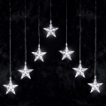 Aigostar - LED Outdoor Christmas String Lights 70 LEDs 1.2x1m IP44 Cool White Stars