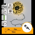 Aigostar - LED Outdoor Christmas String Lights 750 LEDs / 8 functions 78 m IP44 warm white