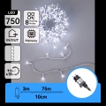 Aigostar - LED Outdoor Christmas String Lights 750 LEDs/8 functions 78m IP44 cool white