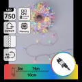 Aigostar - LED Outdoor Christmas String Lights 750 LEDs / 8 lighting modes, 78 m, IP44, multicolor