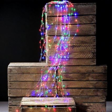Aigostar - LED Outdoor Christmas String Lights 900xLED/8 functions 6m IP44 multicolor