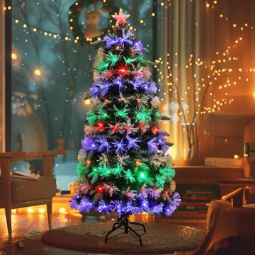 Aigostar - LED Outdoor Christmas Tree 245 LEDs / 8 functions, 2.1 m, IP44, Multicolor