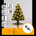 Aigostar - LED Outdoor Christmas Tree 55xLED/8 functions 0.6 m IP44 warm white