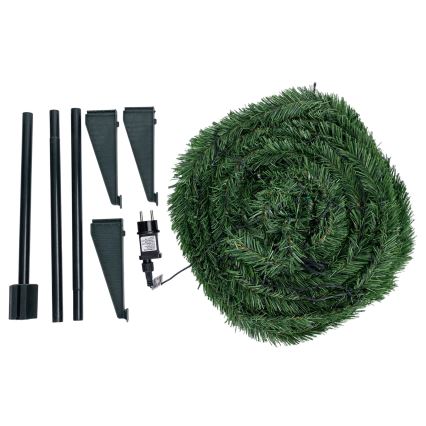 Aigostar - LED Outdoor Christmas Tree, 80 LEDs, 1.2 m, IP44, Green, Warm White