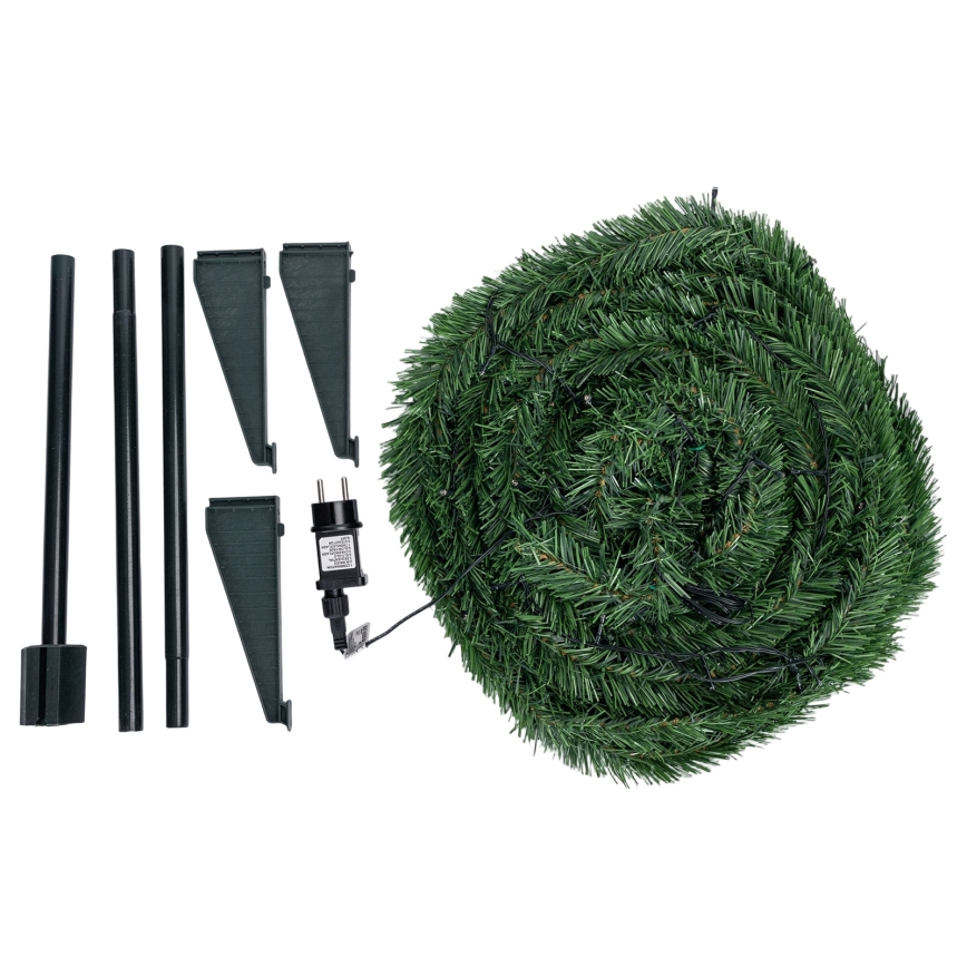 Aigostar - LED Outdoor Christmas Tree, 80 LEDs, 1.2 m, IP44, Green, Warm White