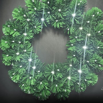 Aigostar - LED Outdoor Christmas Wreath 72xLED/3xAA Ø 50cm IP44 Cool White