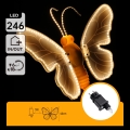 Aigostar - LED Outdoor Decoration 246xLED/9W/230V 42 cm IP44 butterfly/multicolor