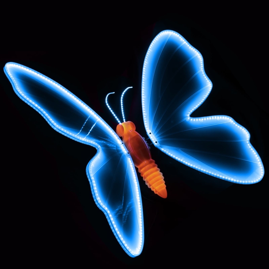 Aigostar - LED Outdoor Decoration 468xLED 75 cm IP44 butterfly/blue