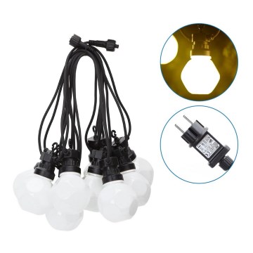 Aigostar - LED Outdoor decorative chain 10xLED/8m IP44 warm white