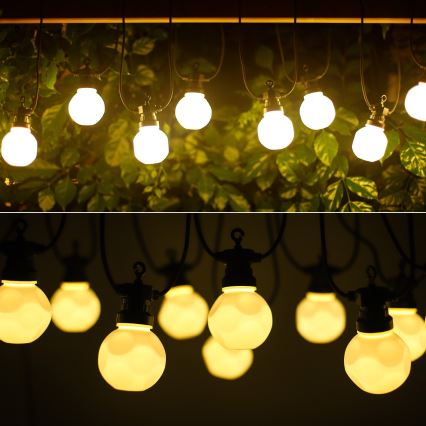 Aigostar - LED Outdoor decorative chain 10xLED/8m IP44 warm white