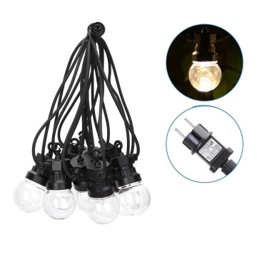 Aigostar - LED Outdoor decorative chain 10xLED/8m IP44 warm white