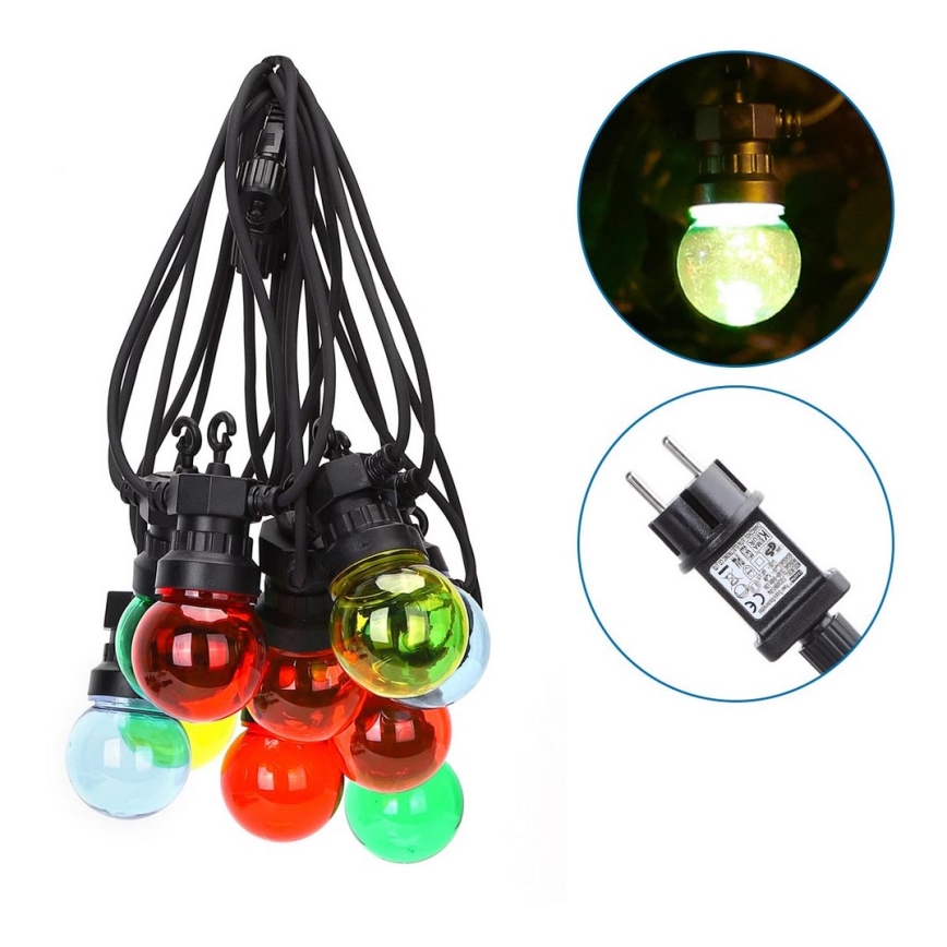 Aigostar - LED Outdoor decorative chain 10xLED/8m IP44 warm white
