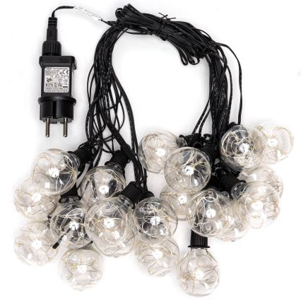 Aigostar - LED Outdoor Decorative String Lights, 160 LEDs, 10 m, IP44, Cool White