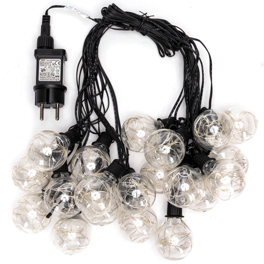 Aigostar - LED Outdoor Decorative String Lights, 160 LEDs, 10 m, IP44, Cool White