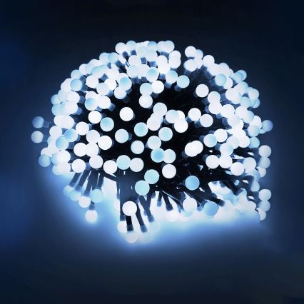 Aigostar - LED Outdoor Decorative String Lights, 100 LEDs, 8 Modes, 10 m, IP44, Cool White