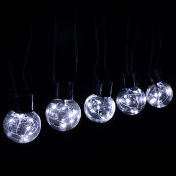 Aigostar - LED Outdoor Decorative String Lights 160 LEDs 10m IP44 Cool White