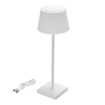 Aigostar - LED Outdoor dimmable rechargeable table lamp LED/4W/5V 3600mAh white IP54