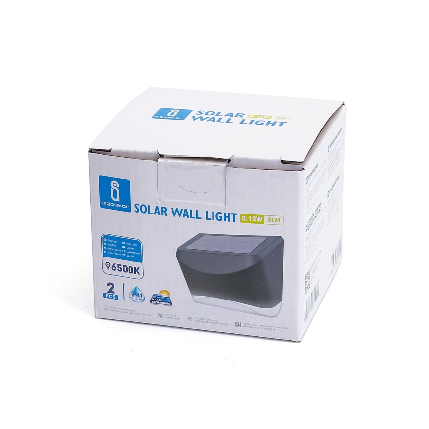 Aigostar - LED Outdoor solar light with a sensor LED/0,12W/2V IP44