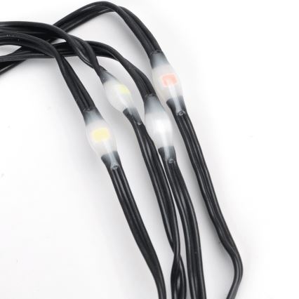 Aigostar - LED Outdoor String 50xLED/8 modes 3xAA 5,3m IP44 multicolor