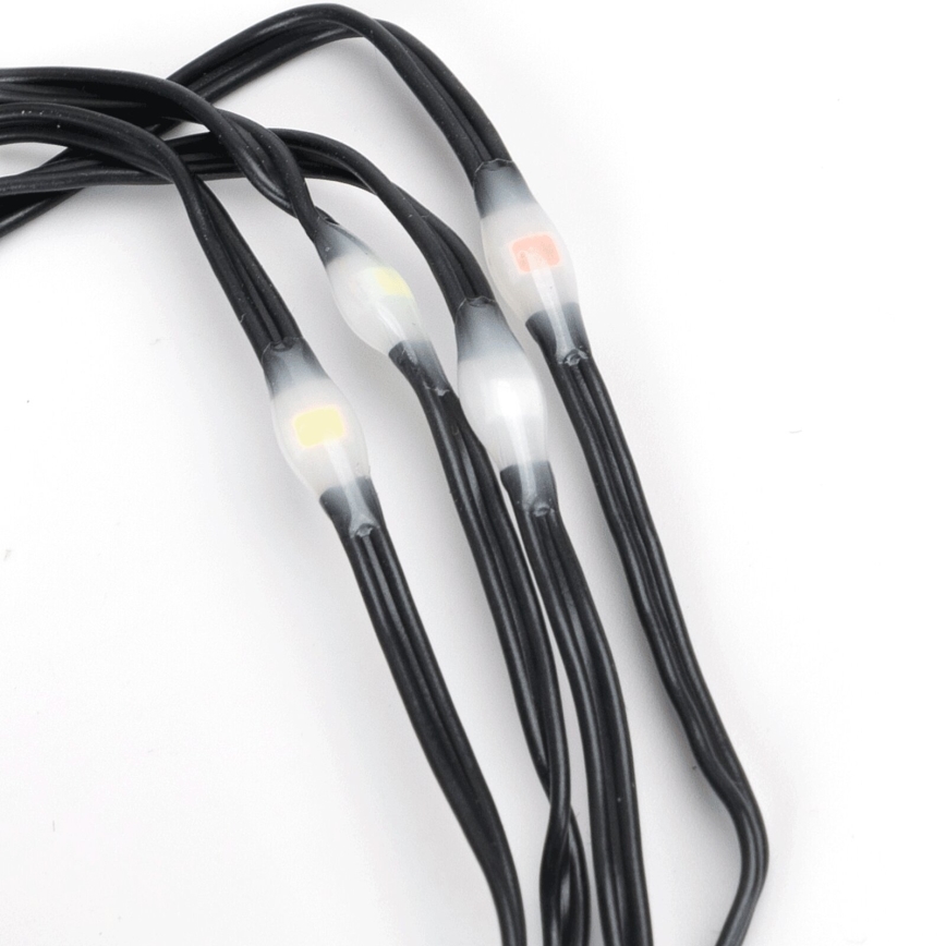 Aigostar - LED Outdoor String 50xLED/8 modes 3xAA 5,3m IP44 multicolor