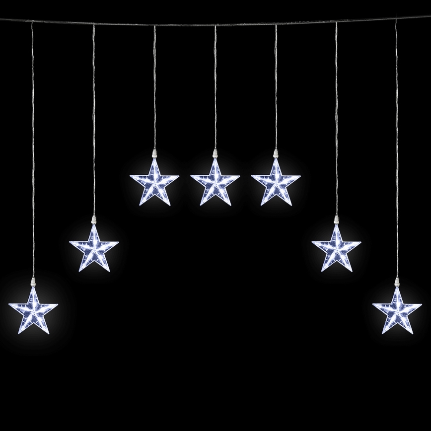 Aigostar - LED Outdoor String Lights, 70 LEDs, 1.2 x 1 m, IP44, Cool White, Star-shaped