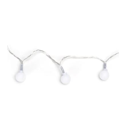 Aigostar - LED Outdoor String Lights, 100 LEDs, Battery-Powered (3×AA), 8 Modes, 10.3 m, IP44, Warm White