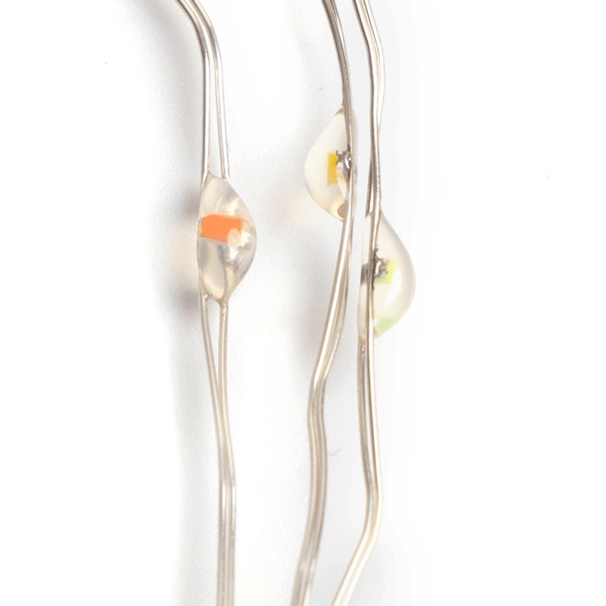 Aigostar - LED Outdoor String Lights 100 LEDs/8 Modes/3×AA/10.3 m/IP44/Multicolor