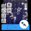 Aigostar - LED Outdoor String Lights 120 LEDs/6W/230V/8 lighting modes 3x0.6m IP44 cool white + remote control