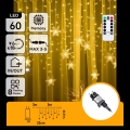 Aigostar - LED Outdoor String Lights 120 LEDs / 8 Modes 3 x 0.7 m IP44 Warm White + Remote Control
