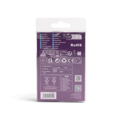 Aigostar - LED Outdoor String Lights, 150 LEDs, 8 Modes, Battery Powered (3x AA), 15.3 m, IP44, Multicolor