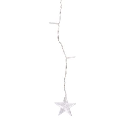 Aigostar - LED Outdoor String Lights, 168 LEDs / 8 Functions, 3 x 1.5 m, IP44, Warm White, Star-shaped