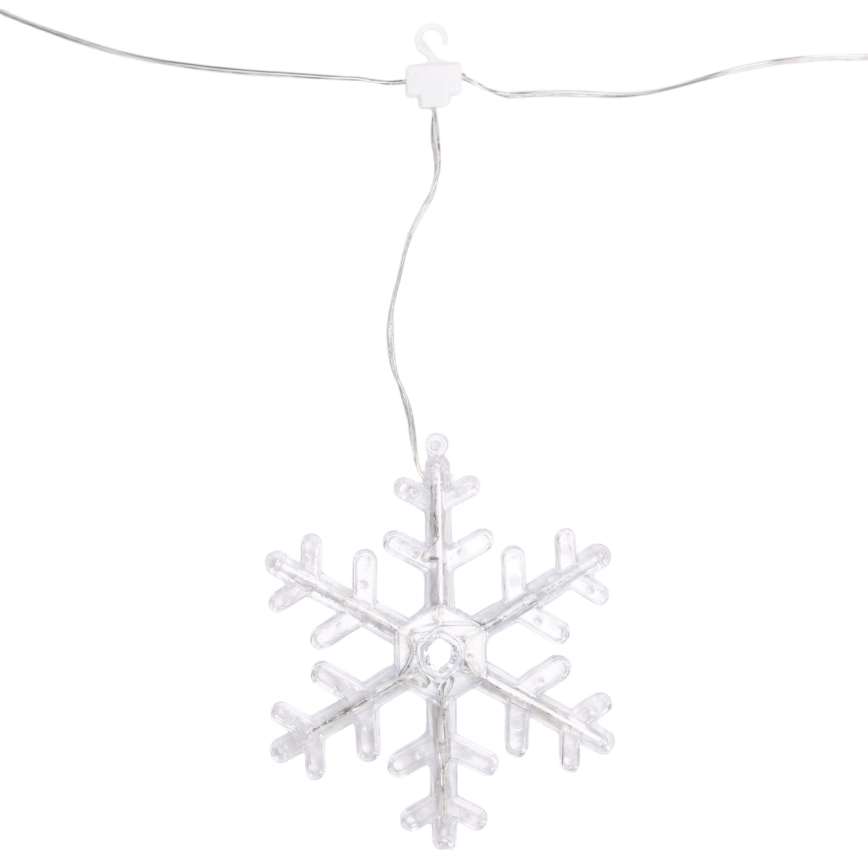 Aigostar - LED Outdoor String 84xLED/8 Functions 1,2x1m IP44 Warm White Snowflakes