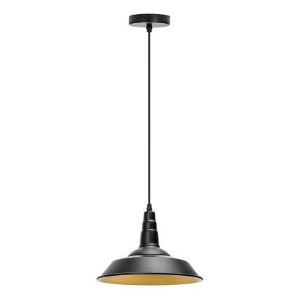 Aigostar - LED pendant lamp on cable 1xE27/60W/230V Ø 36 cm black