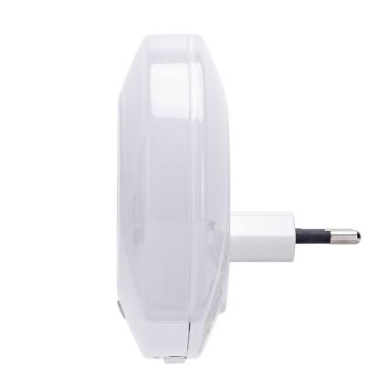 Aigostar - Plug-in LED Night Light with Dusk Sensor and USB LED/0,4W/230V