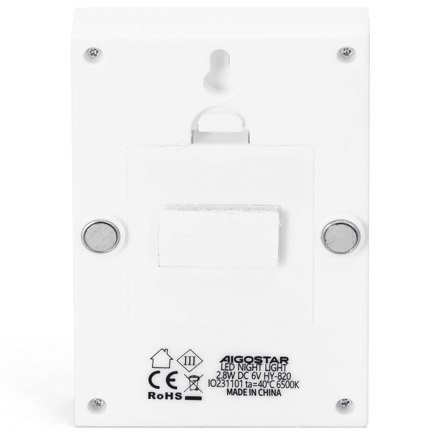 Aigostar - LED Portable Night Light LED/4xAAA 6500K