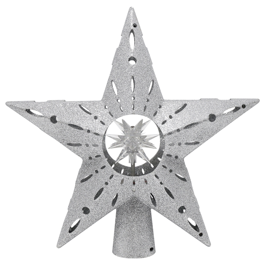Aigostar - LED Christmas snowflake projector LED/5W/230V multicolor star silver